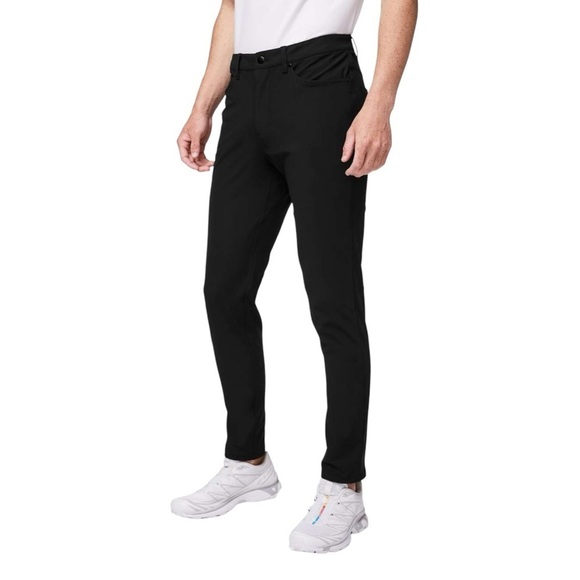 Lululemon Men’s ABC Commission 5 Pocket Pant Sz 33 / 36 Tall Black - Picture 1 of 12